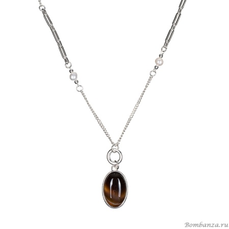 Колье Fiore Luna, COFFE AGATE